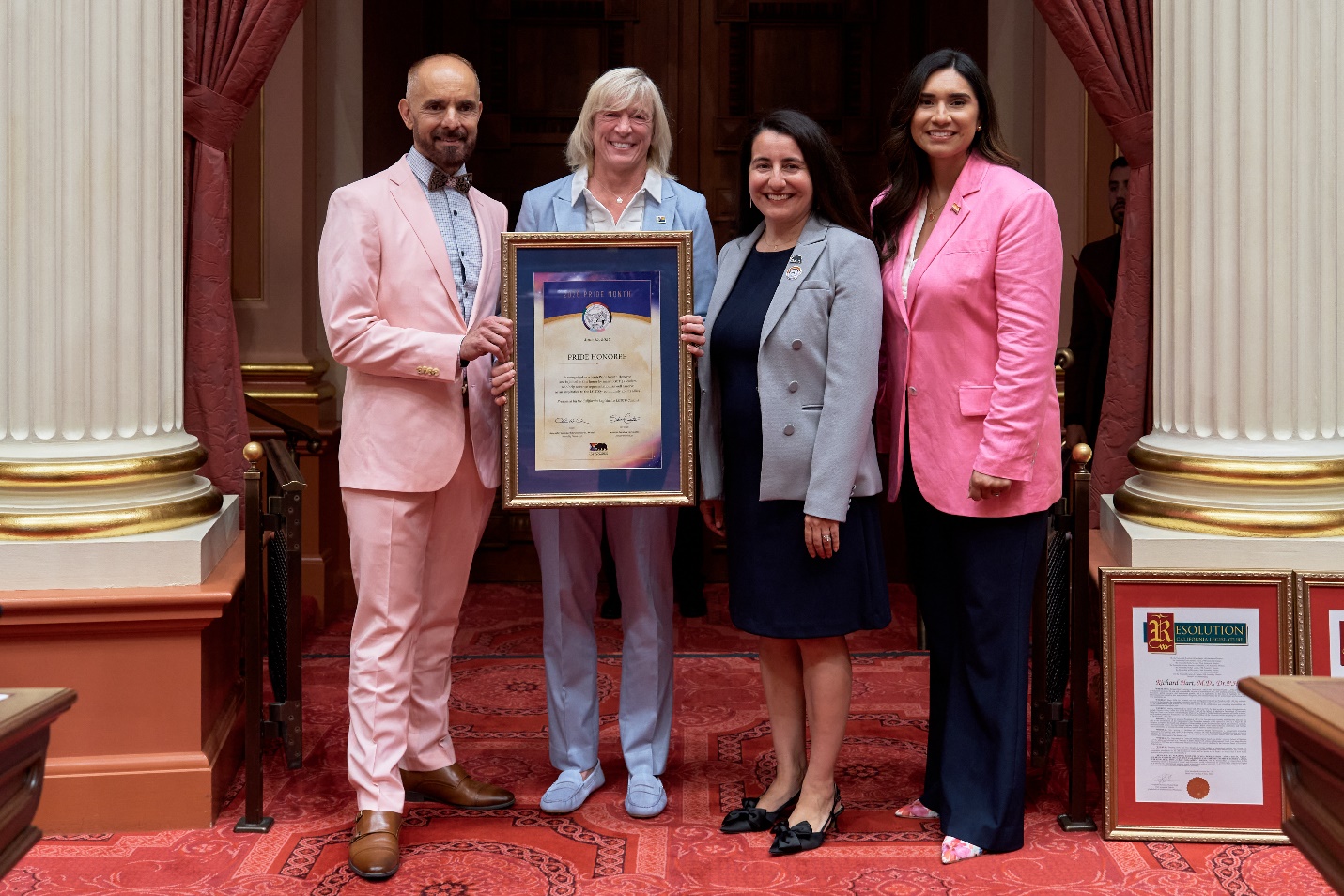 Senators with Dr. Amie Carter