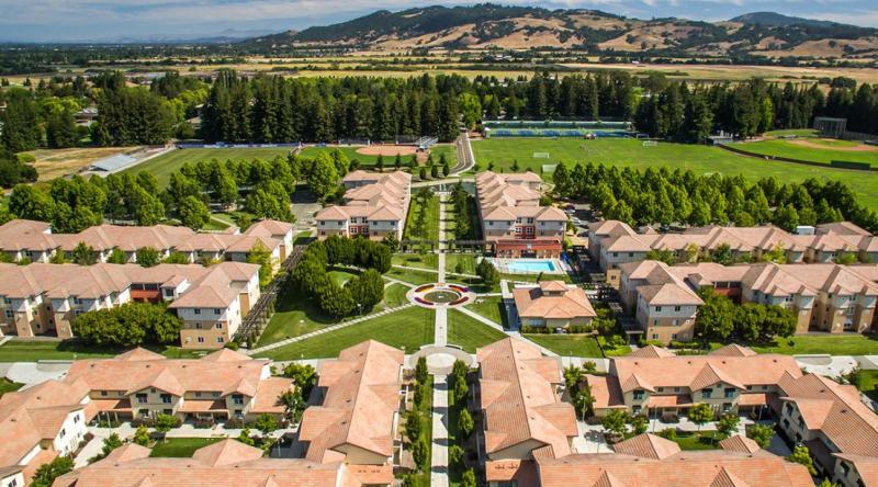 El campus de la Universidad Estatal de Sonoma